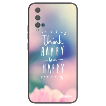 Picasee silikonový černý obal pro Huawei Nova 5T - Mysli pozitivně!