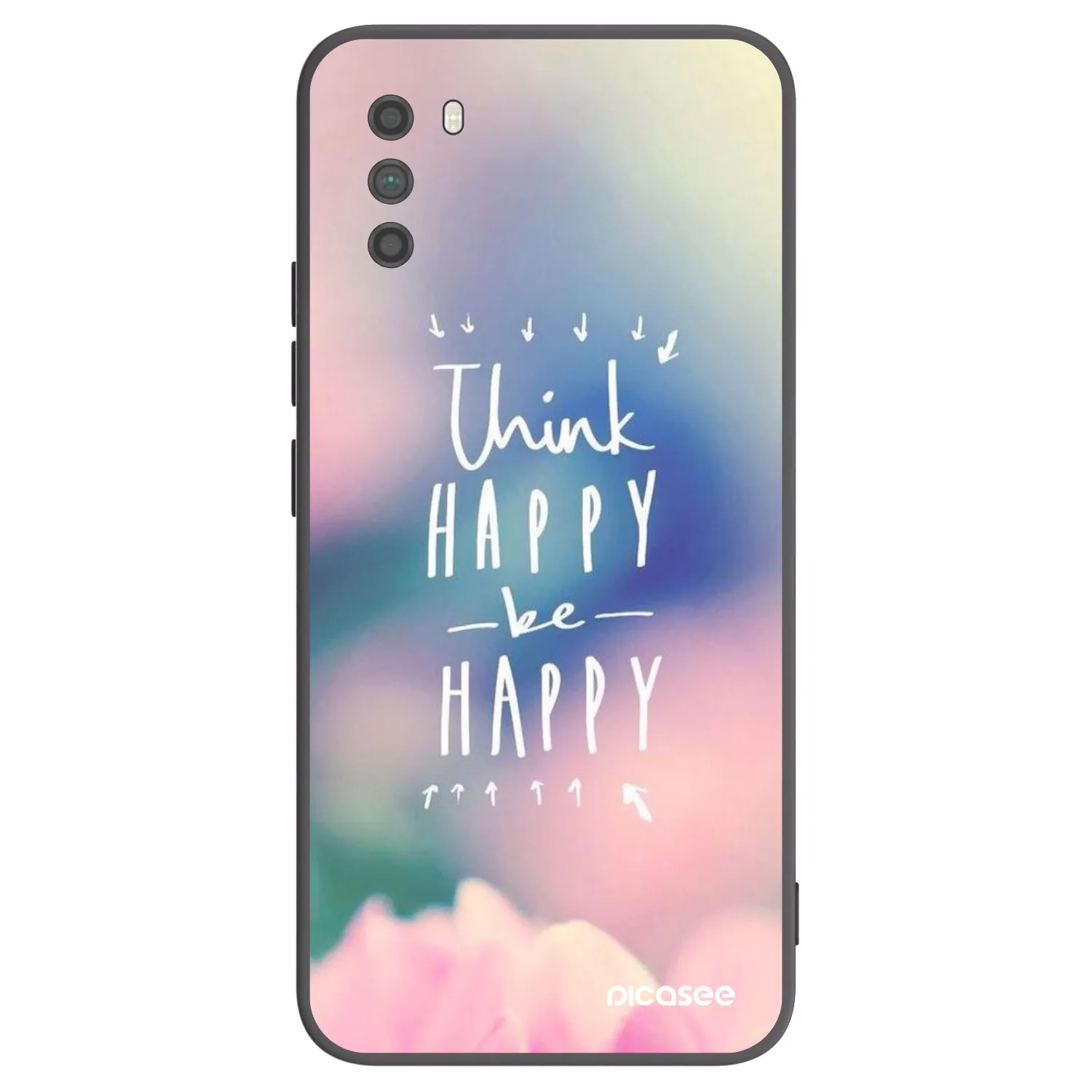 Picasee silikonový černý obal pro Xiaomi Poco M3 - Mysli pozitivně!