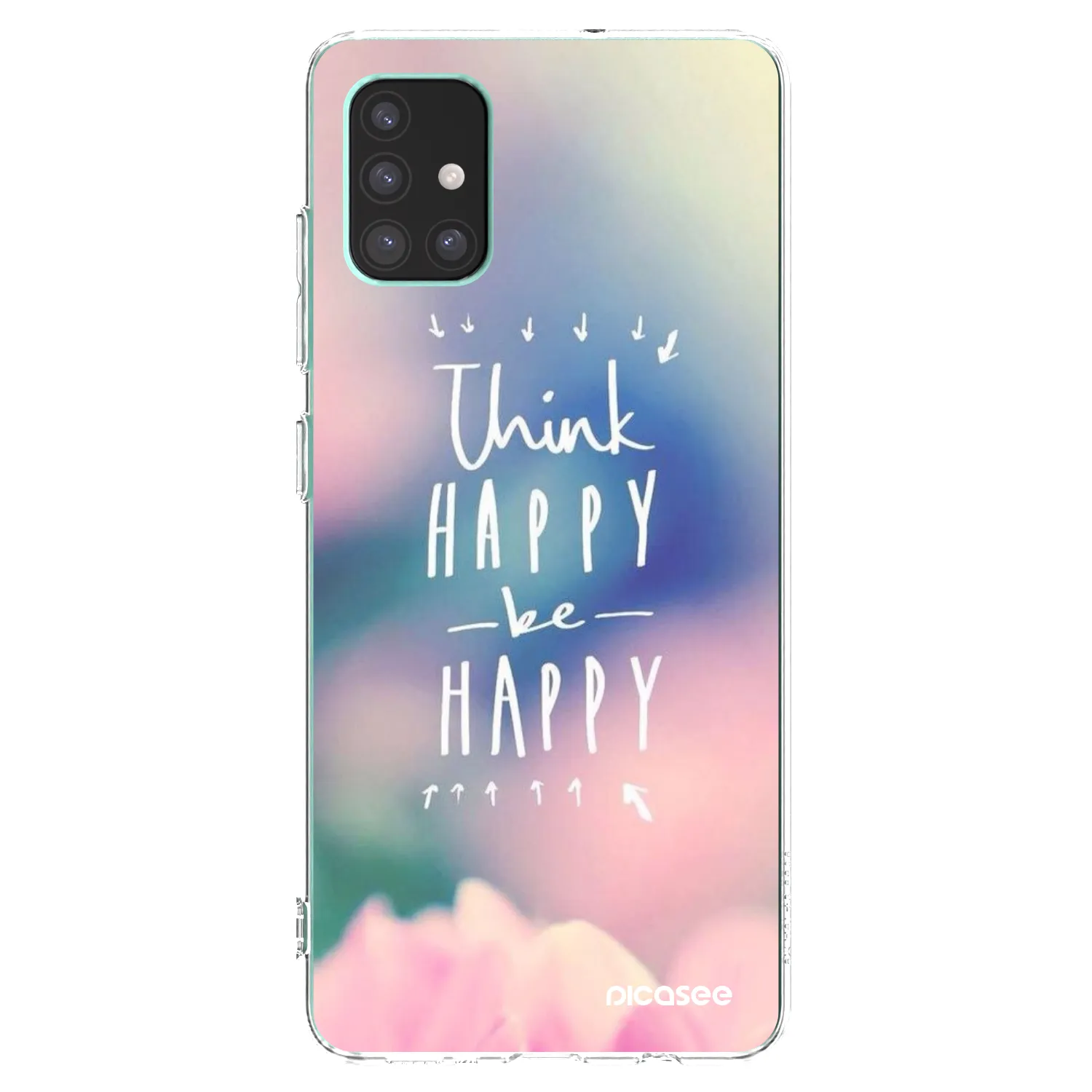 Picasee silikonový průhledný obal pro Samsung Galaxy M51 M515F - Mysli pozitivně!