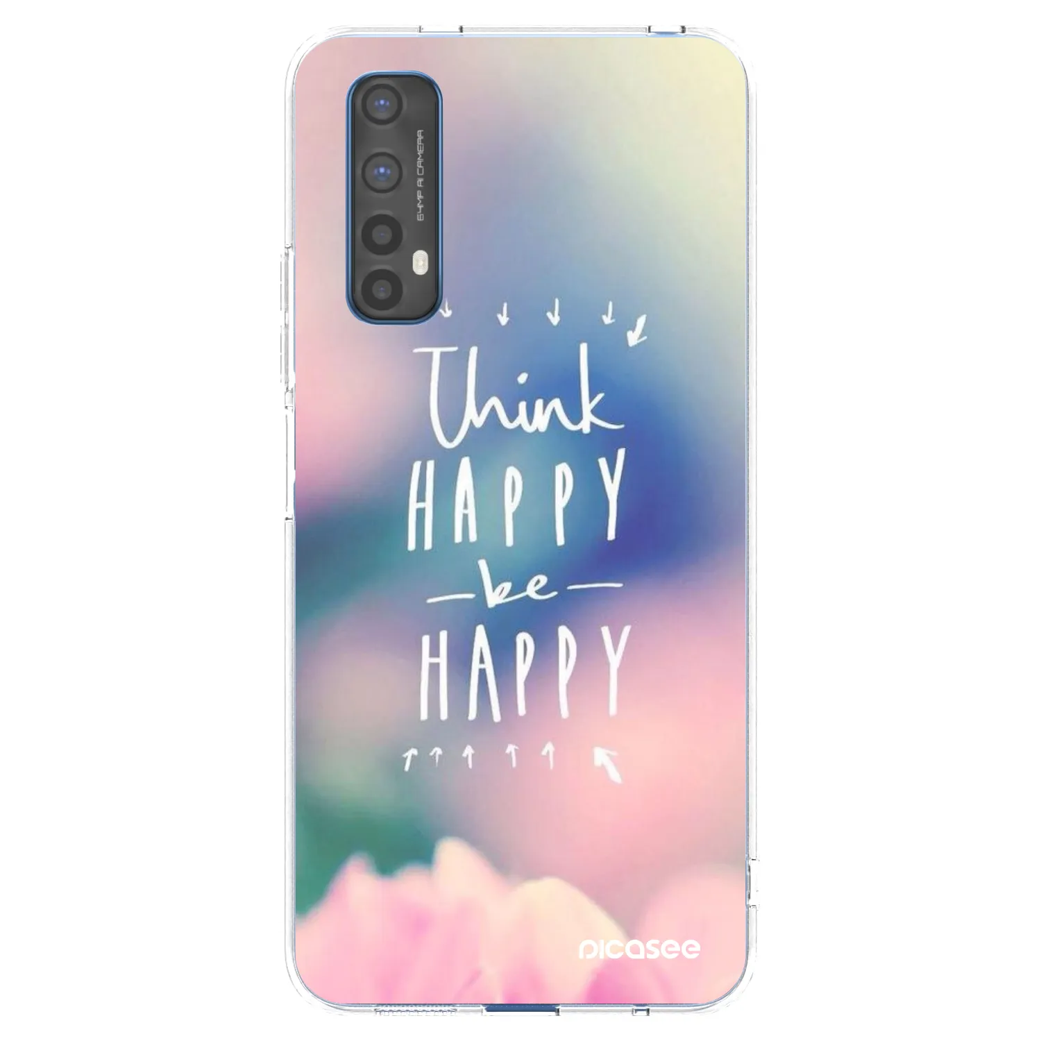 Picasee silikonový průhledný obal pro Realme 7 - Mysli pozitivně!
