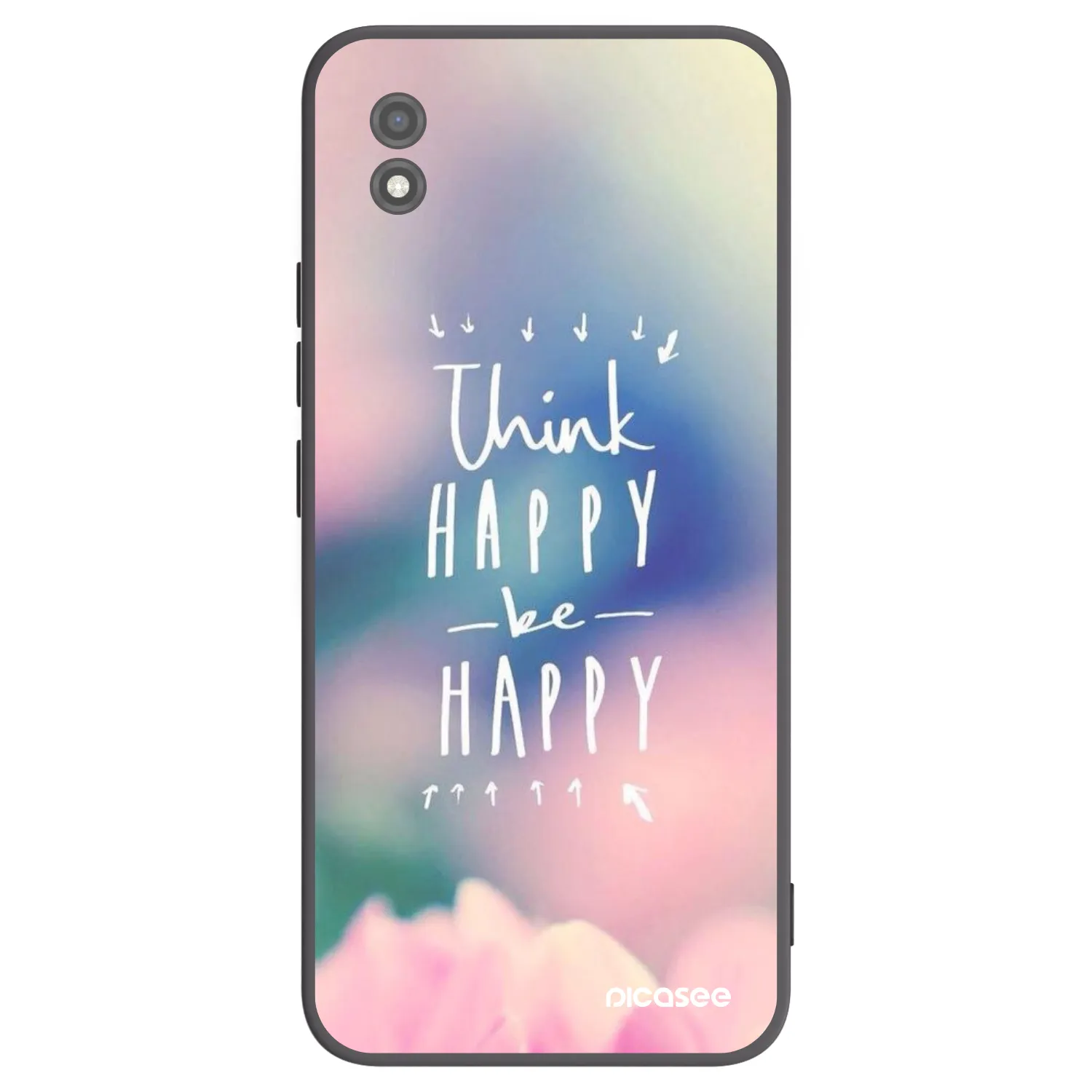 Picasee silikonový černý obal pro Realme C11 (2021) - Mysli pozitivně!