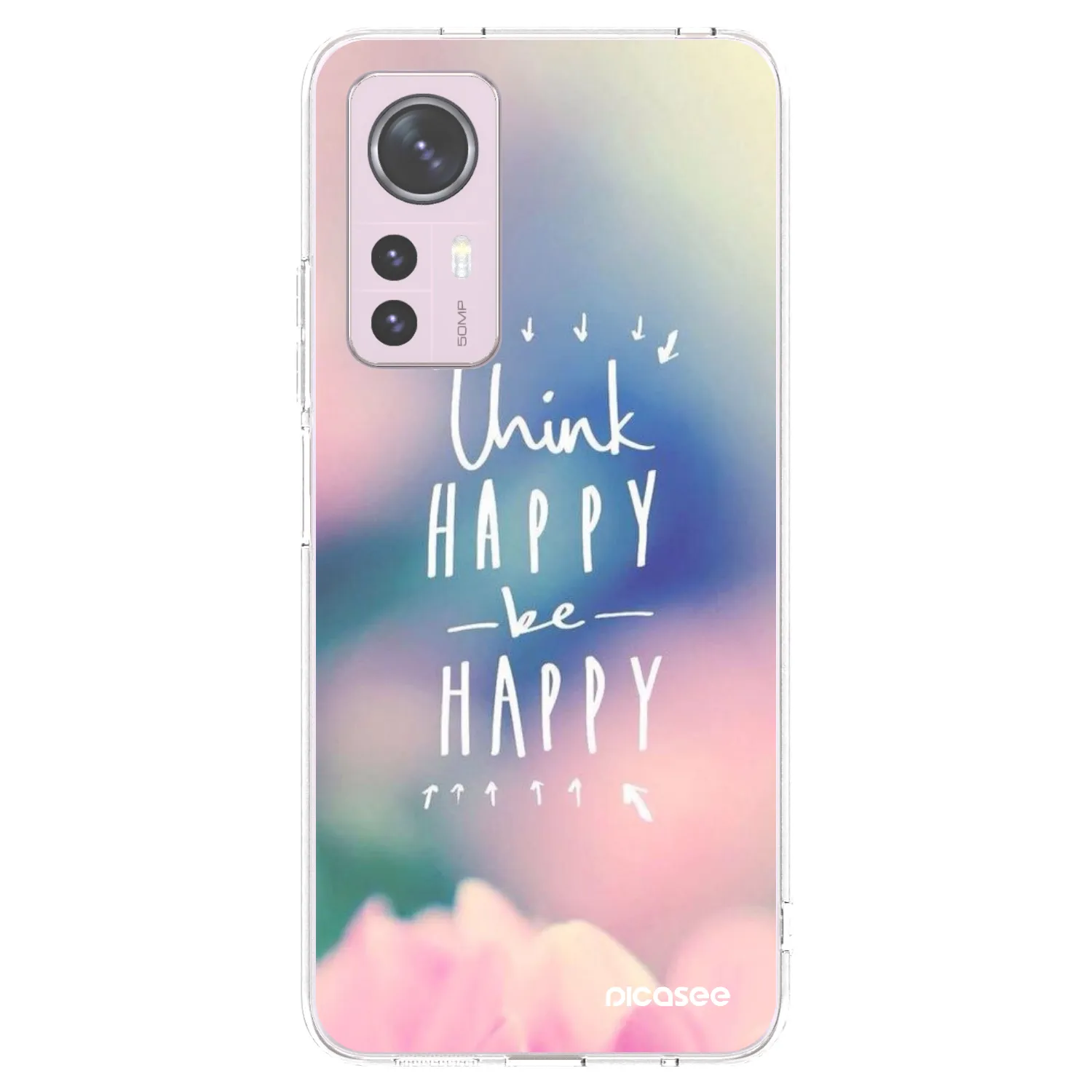 Picasee silikonový průhledný obal pro Xiaomi 12 - Mysli pozitivně!