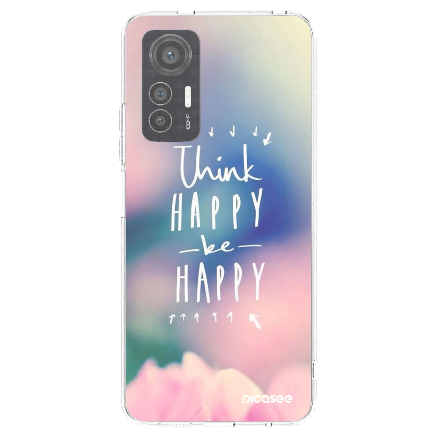 Picasee silikonový průhledný obal pro Xiaomi 12 Lite - Mysli pozitivně!