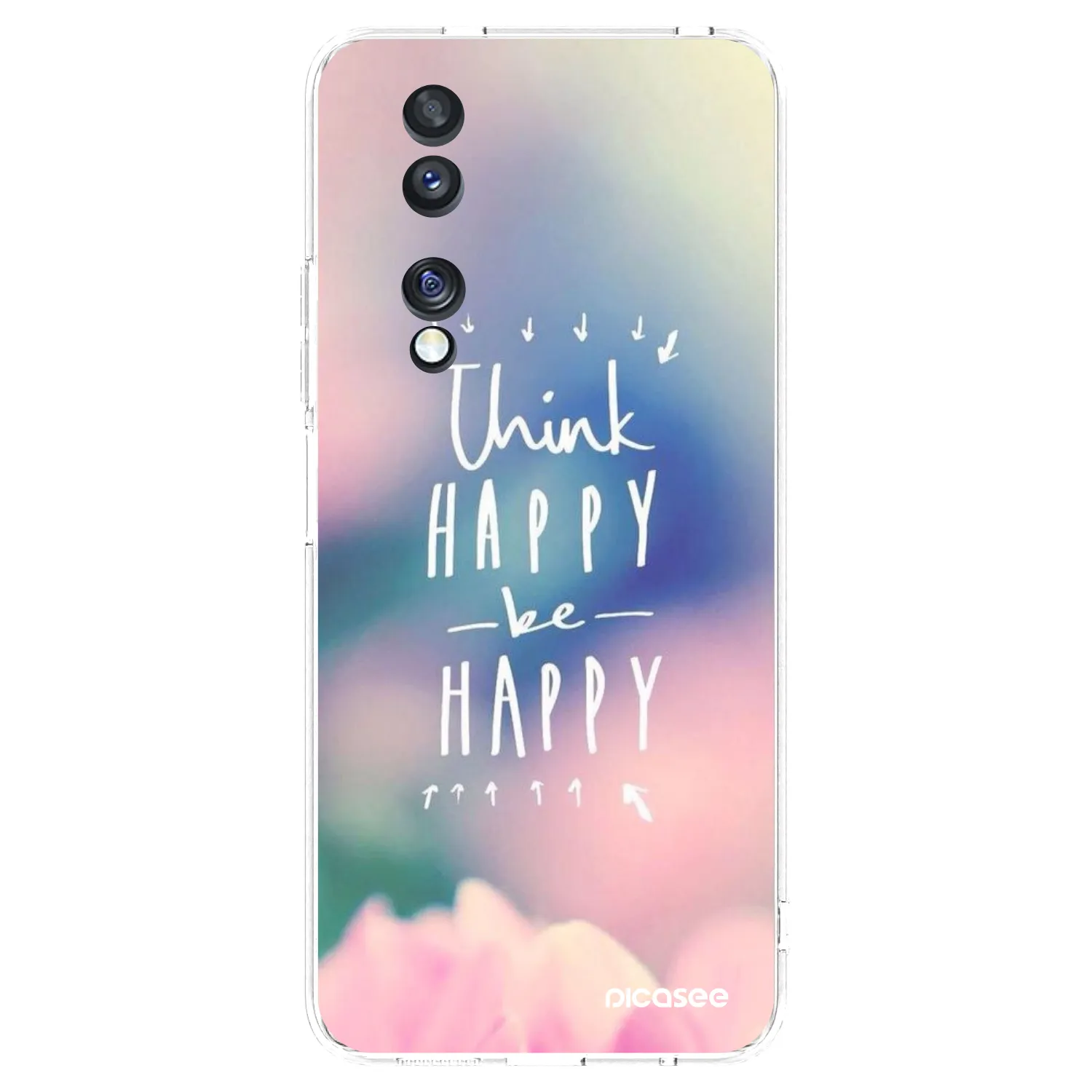 Picasee silikonový průhledný obal pro Honor 70 - Mysli pozitivně!