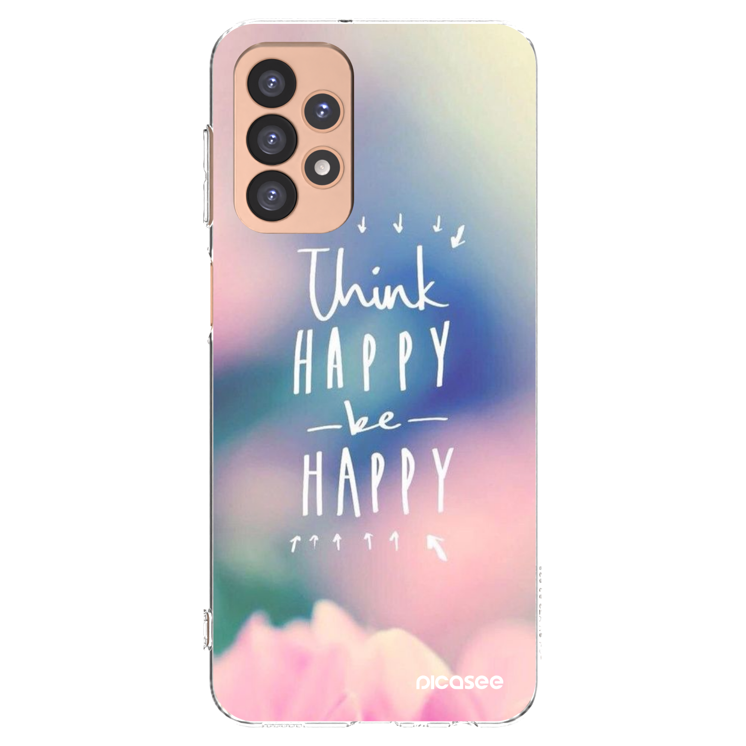 Picasee silikonový průhledný obal pro Samsung Galaxy A23 A236B 5G - Mysli pozitivně!