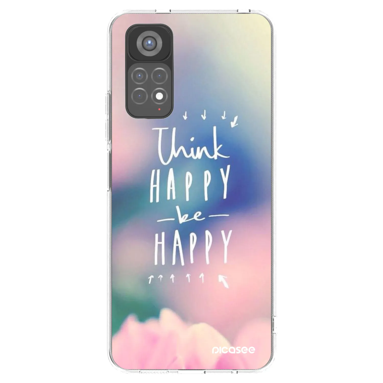 Picasee silikonový průhledný obal pro Xiaomi Redmi Note 11S 5G - Mysli pozitivně!