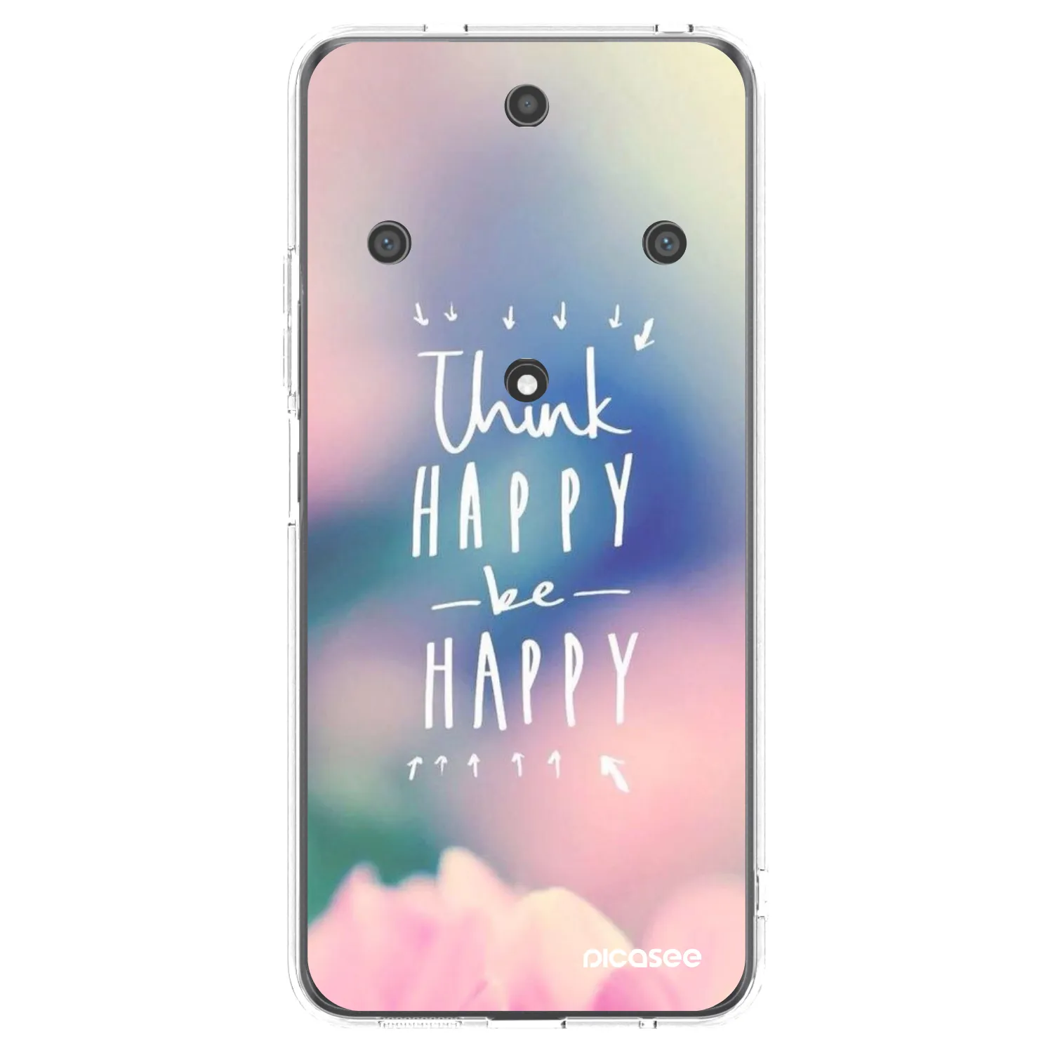 Picasee silikonový průhledný obal pro Honor Magic5 Lite 5G - Mysli pozitivně!