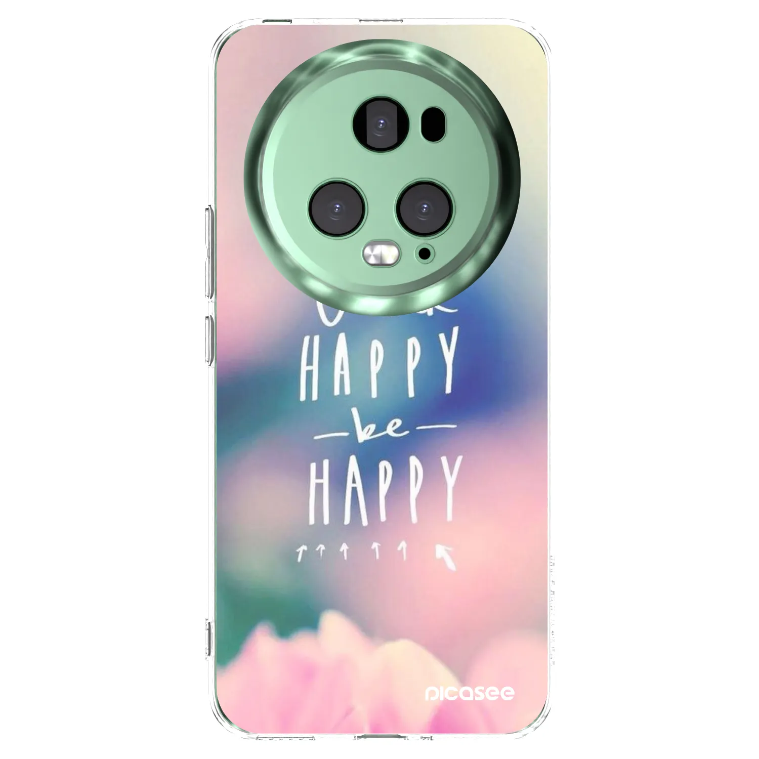 Picasee silikonový průhledný obal pro Honor Magic5 Pro - Mysli pozitivně!