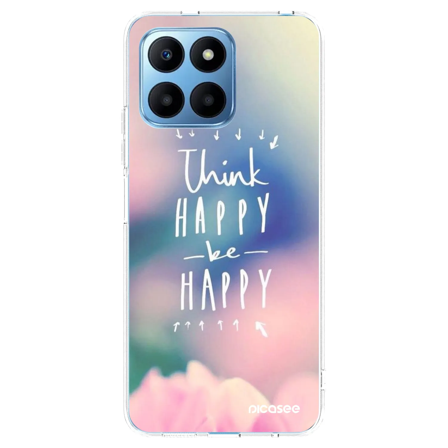 Picasee silikonový průhledný obal pro Honor 70 Lite - Mysli pozitivně!