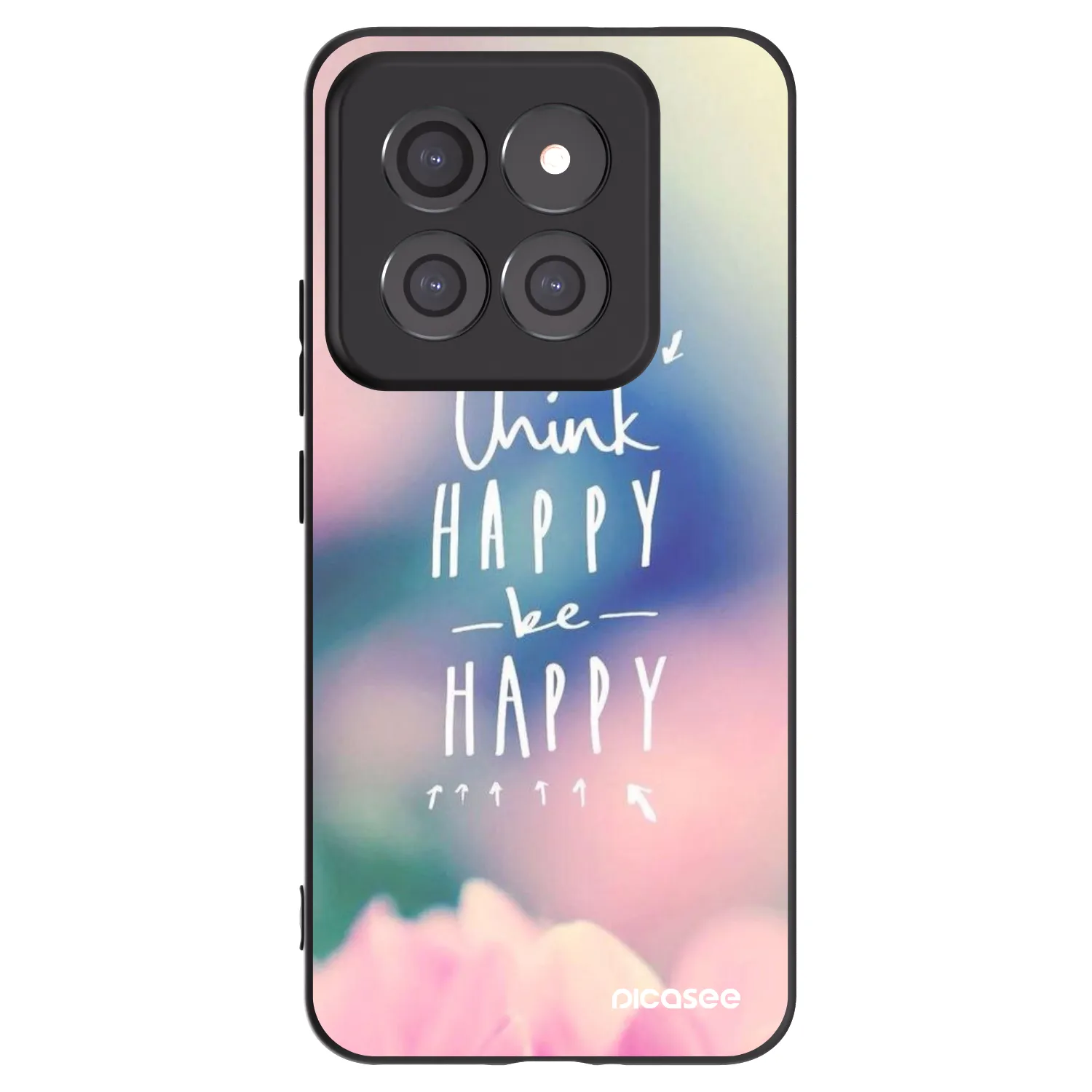 Picasee silikonový černý obal pro Xiaomi 14 Pro - Mysli pozitivně!