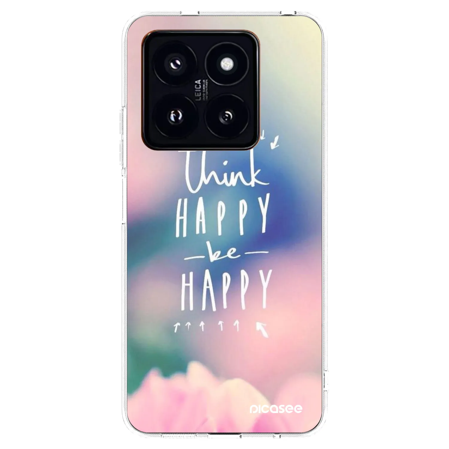 Picasee silikonový průhledný obal pro Xiaomi 14 Pro - Mysli pozitivně!
