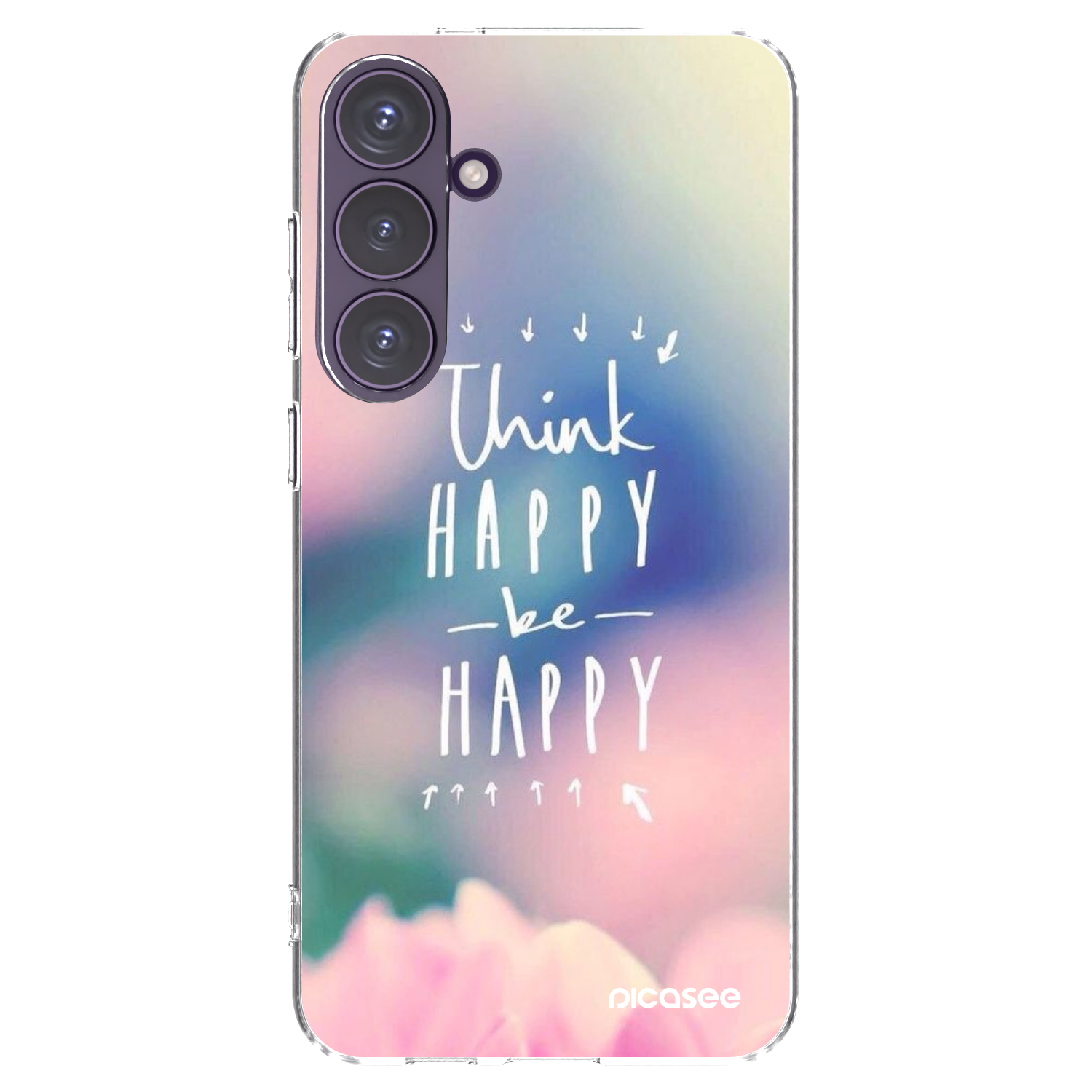 Picasee silikonový průhledný obal pro Samsung Galaxy S24+ S926B 5G - Mysli pozitivně!