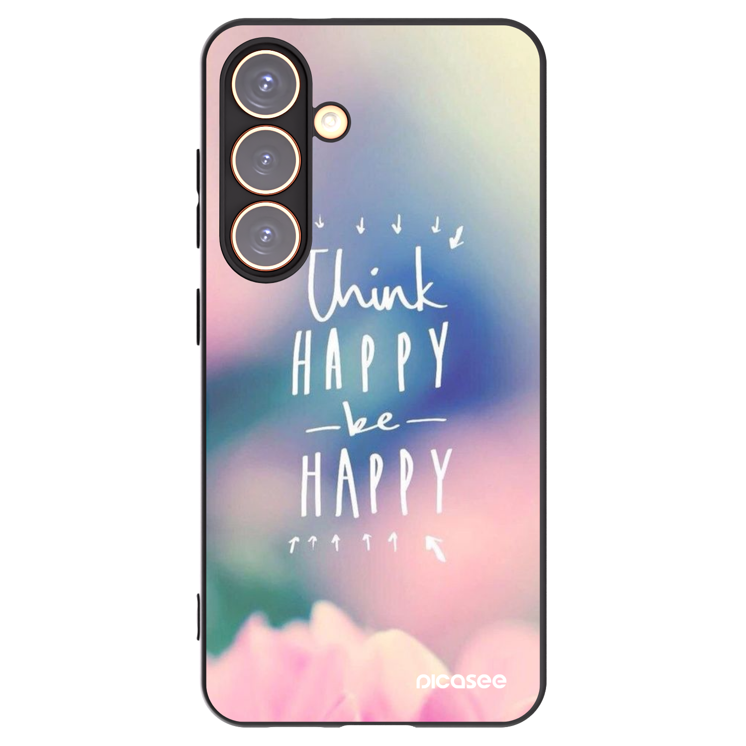 Picasee silikonový černý obal pro Samsung Galaxy S24 S921B 5G - Mysli pozitivně!
