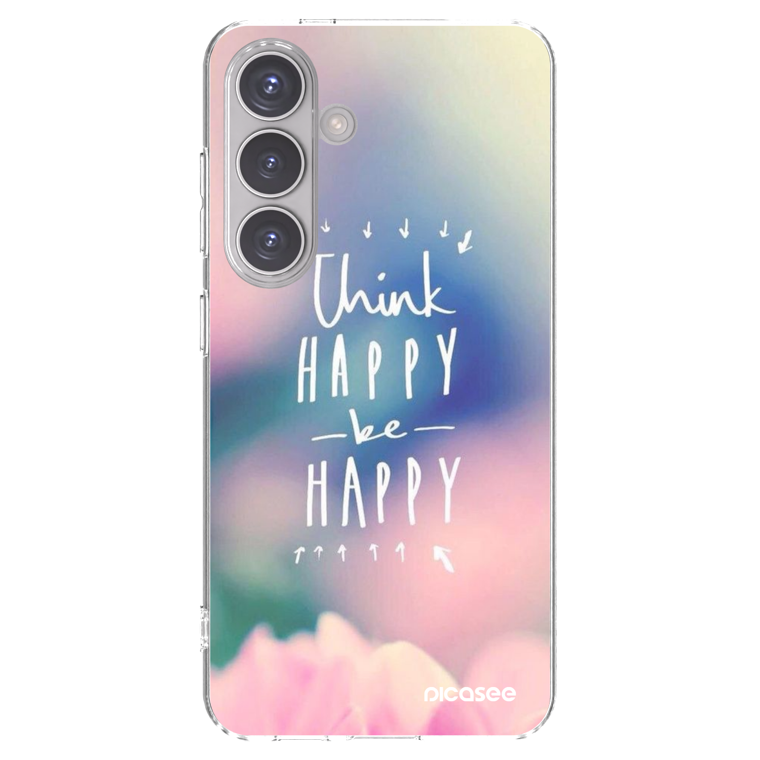 Picasee silikonový průhledný obal pro Samsung Galaxy S24 S921B 5G - Mysli pozitivně!