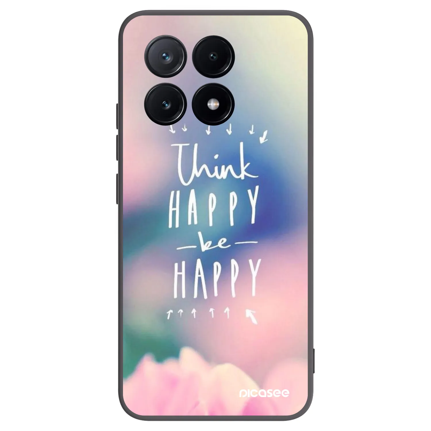 Picasee silikonový černý obal pro Xiaomi Poco X6 Pro - Mysli pozitivně!