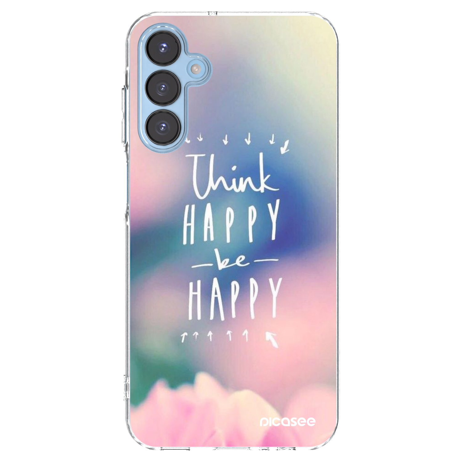 Picasee silikonový průhledný obal pro Samsung Galaxy A15 A156B 5G - Mysli pozitivně!