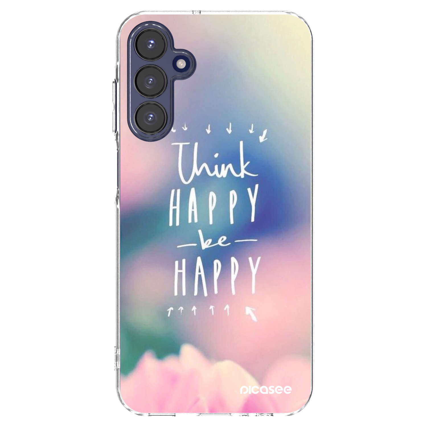 Picasee silikonový průhledný obal pro Samsung Galaxy A15 A155F 4G - Mysli pozitivně!