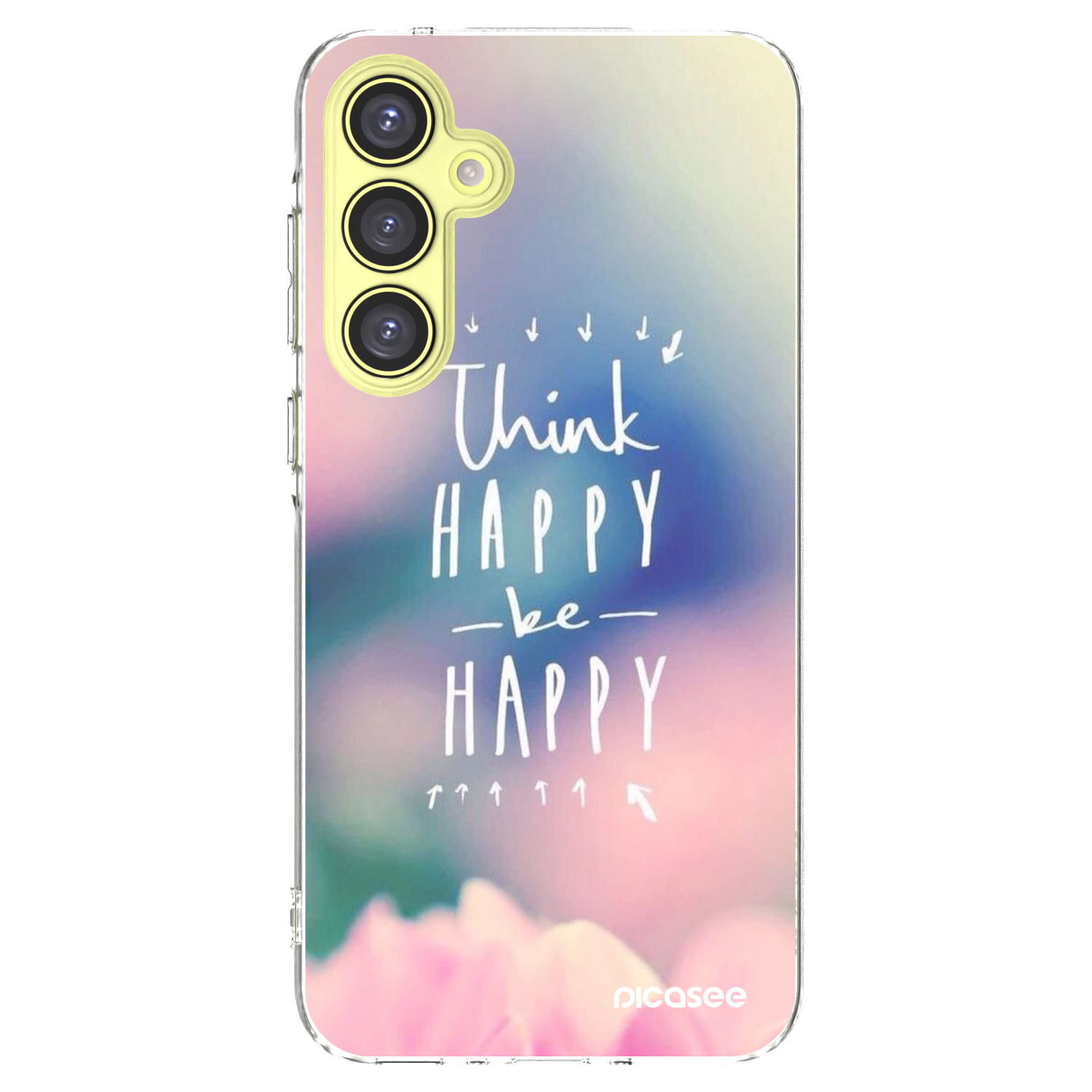 Picasee silikonový průhledný obal pro Samsung Galaxy A35 5G A356B - Mysli pozitivně!