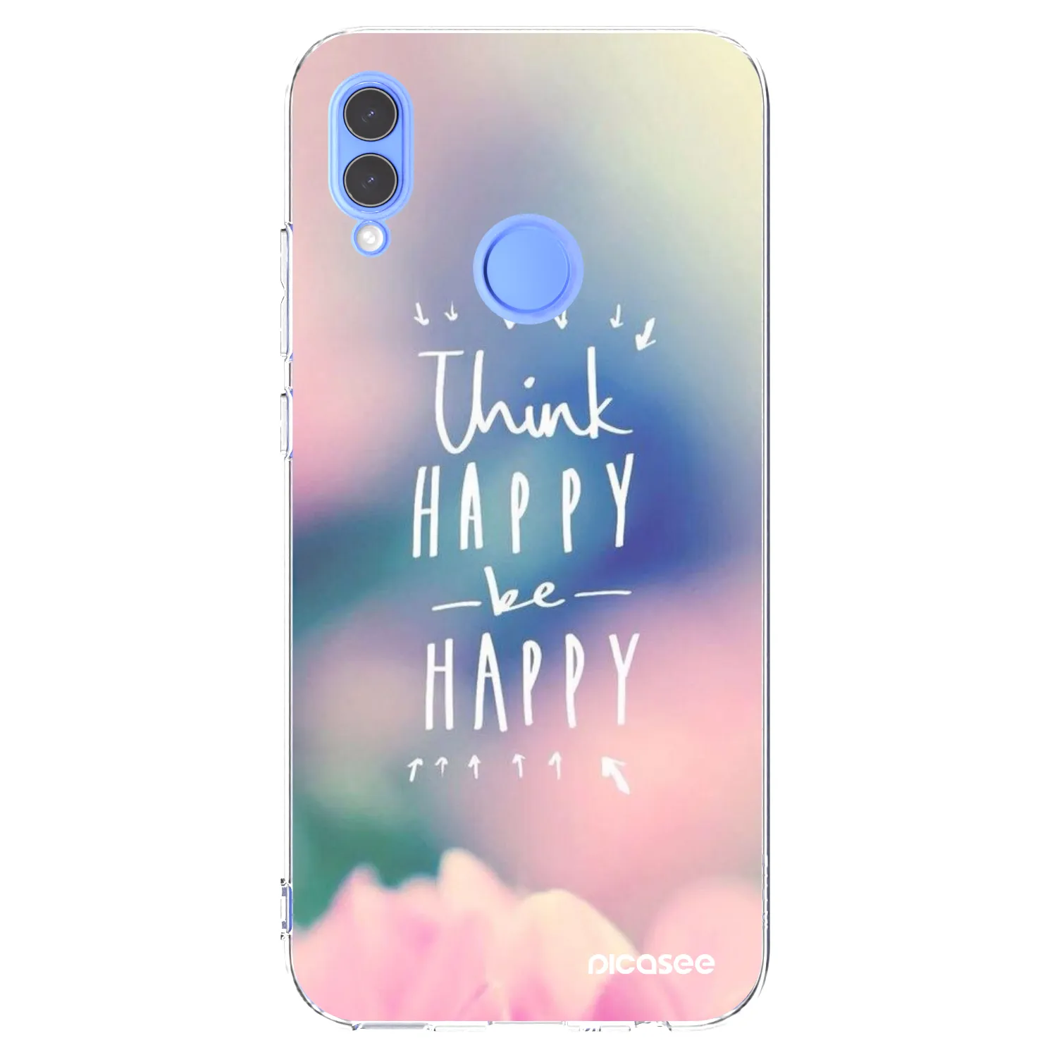 Picasee silikonový průhledný obal pro Huawei P Smart 2019 - Mysli pozitivně!