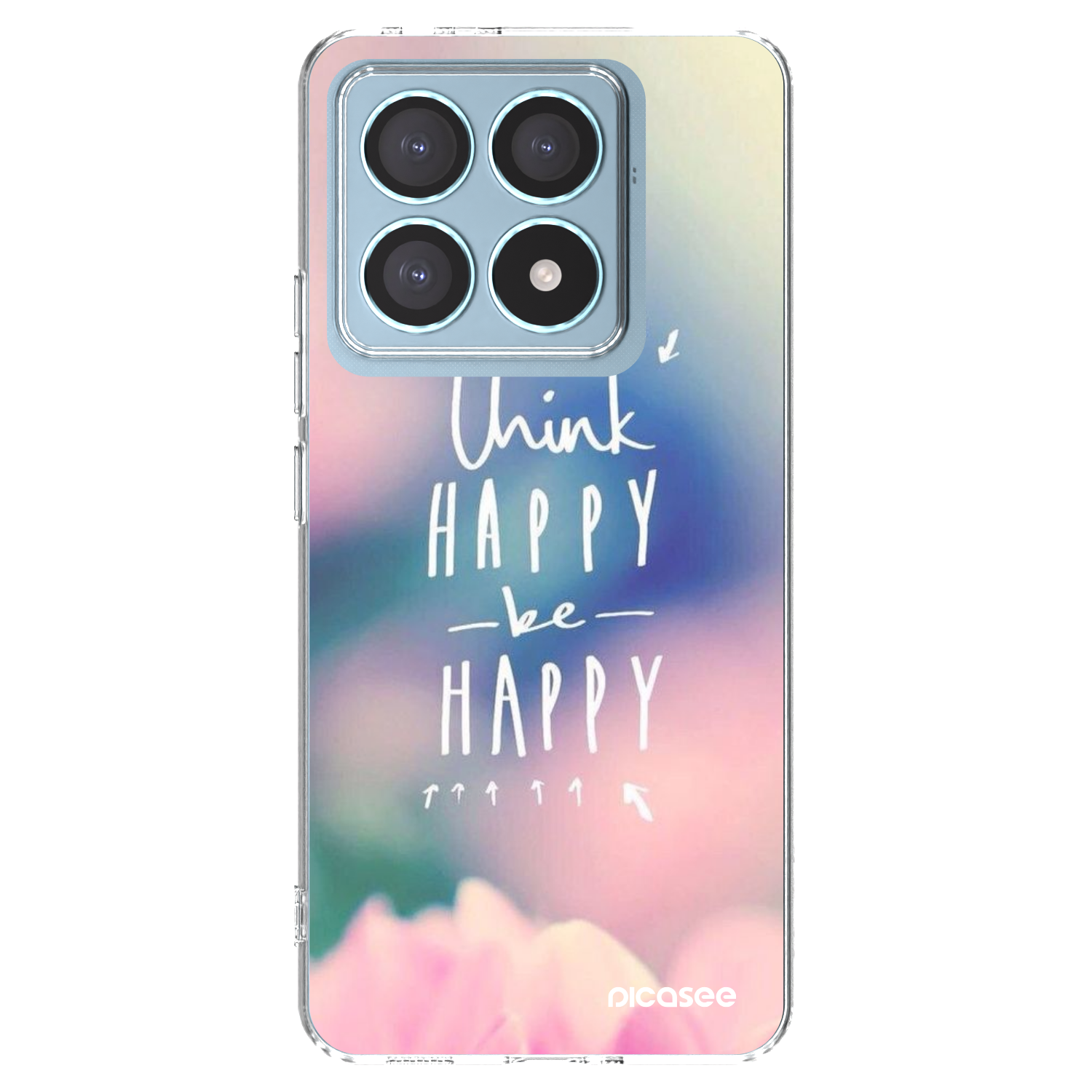 Picasee silikonový průhledný obal pro Xiaomi 14T Pro - Mysli pozitivně!