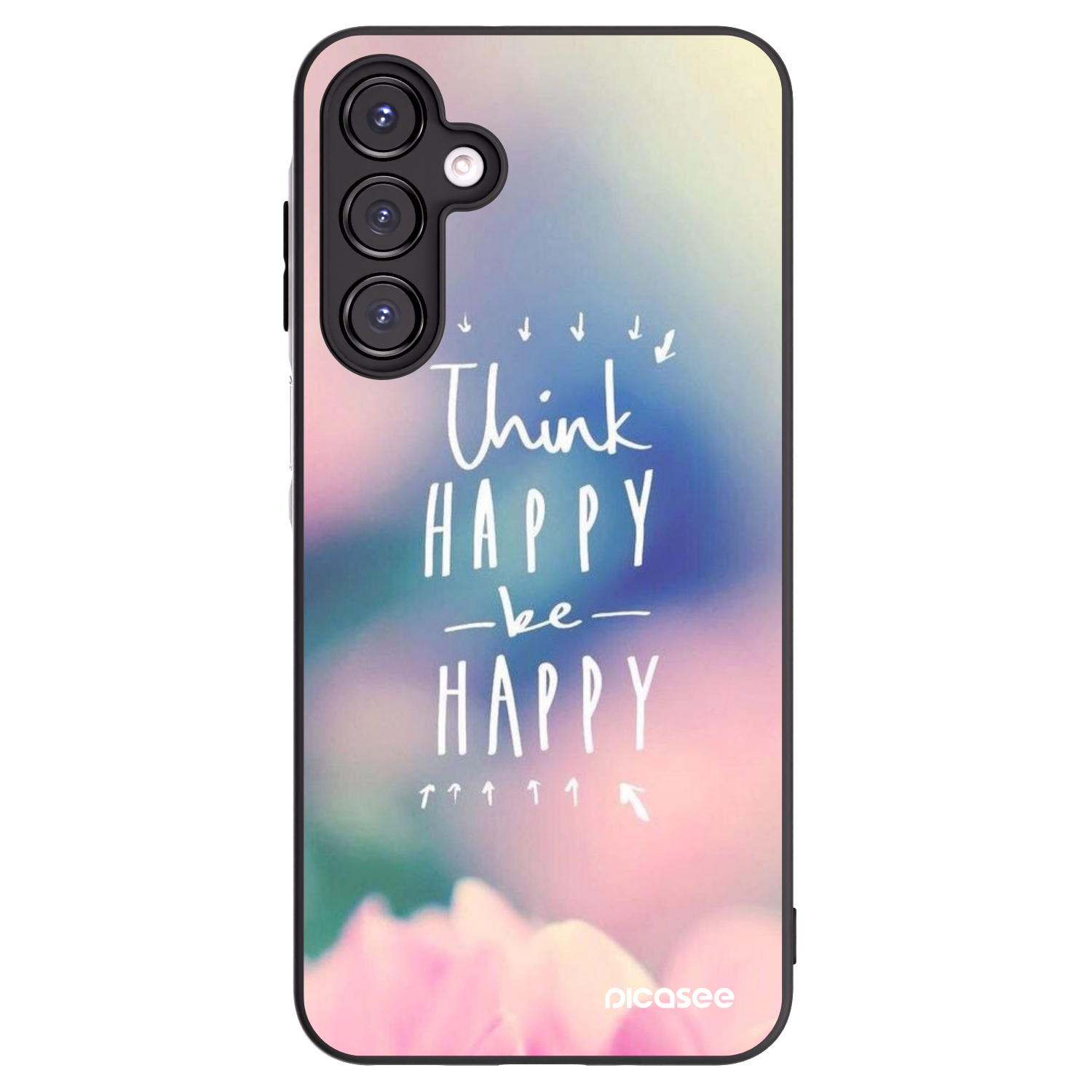 Picasee silikonový černý obal pro Samsung Galaxy A16 5G - Mysli pozitivně!