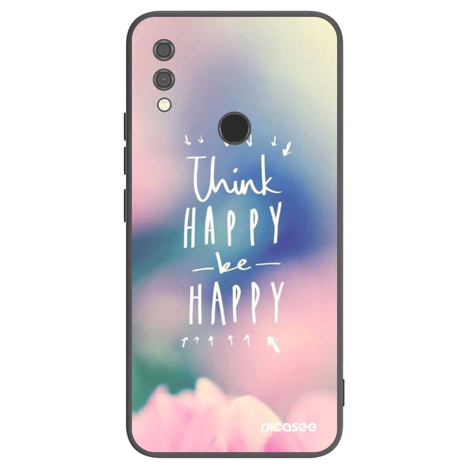 Picasee silikonový černý obal pro Xiaomi Redmi Note 7 - Mysli pozitivně!