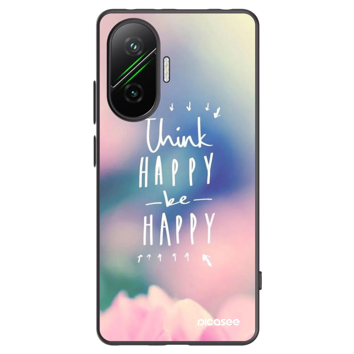 Picasee silikonový černý obal pro Xiaomi Poco F7 5G - Mysli pozitivně!