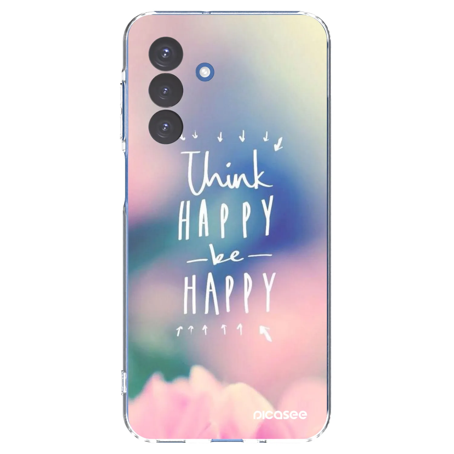 Picasee silikonový průhledný obal pro Samsung Galaxy A17 5G - Mysli pozitivně!
