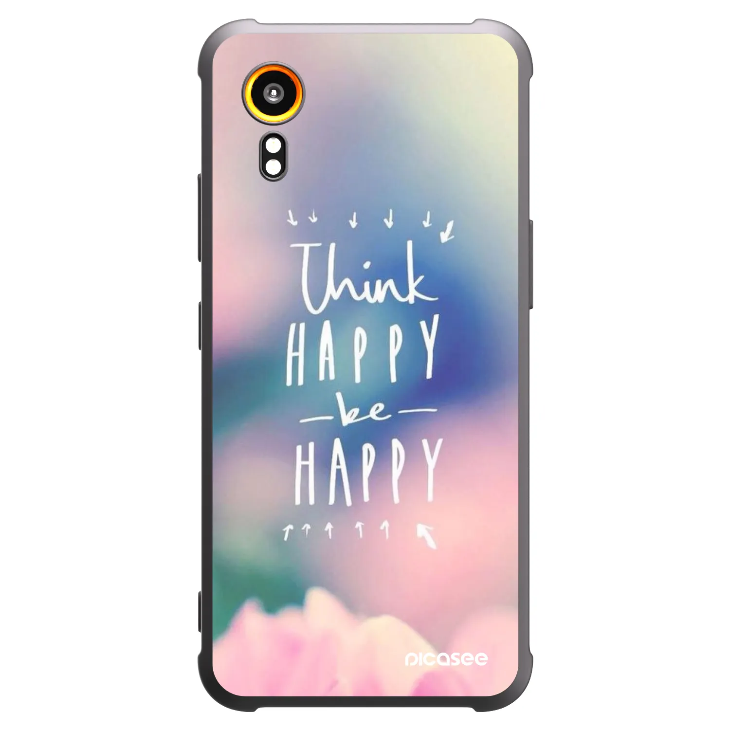 Picasee silikonový černý obal pro Samsung Galaxy Xcover 7 - Mysli pozitivně!