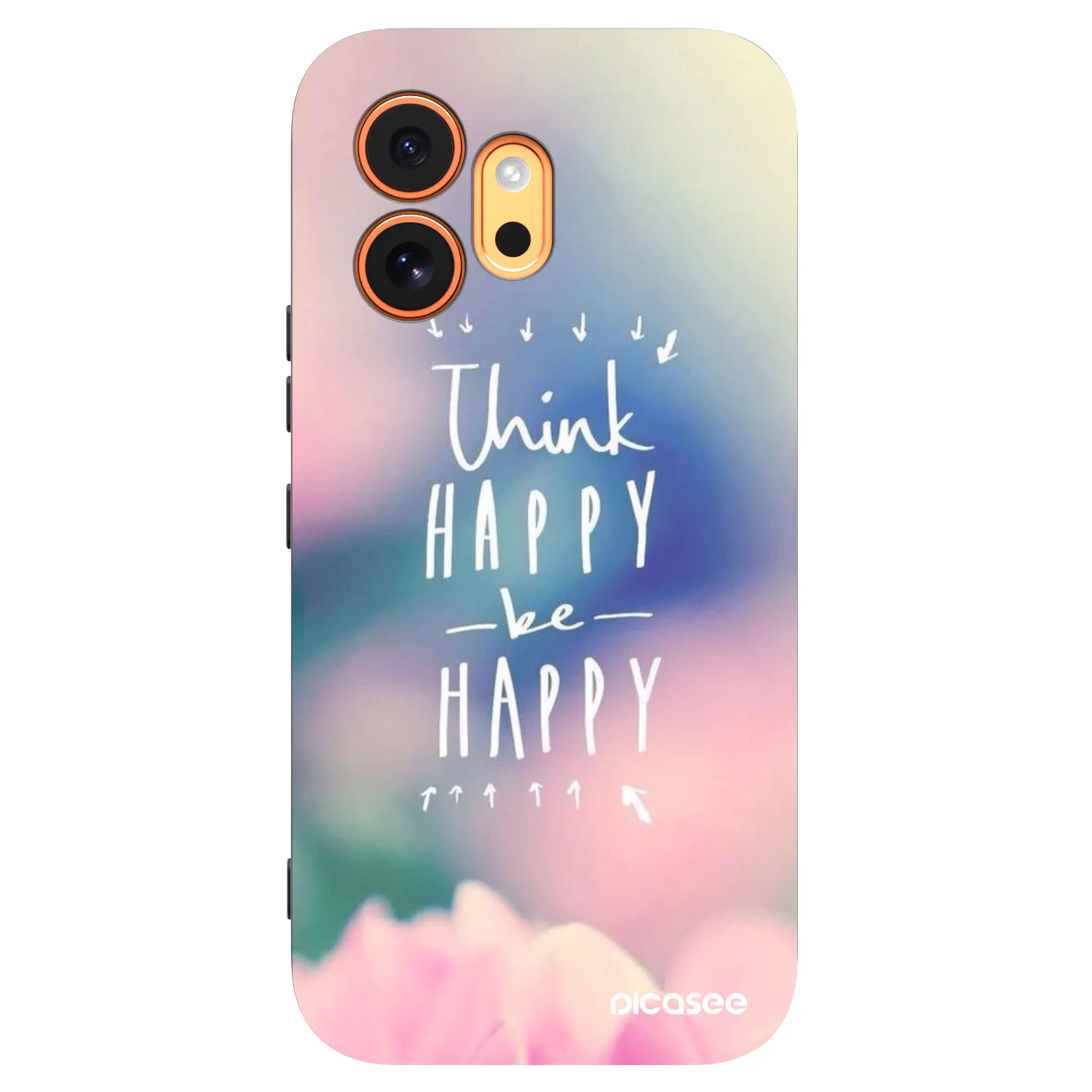 Picasee silikonový černý obal pro Honor 600 - Mysli pozitivně!