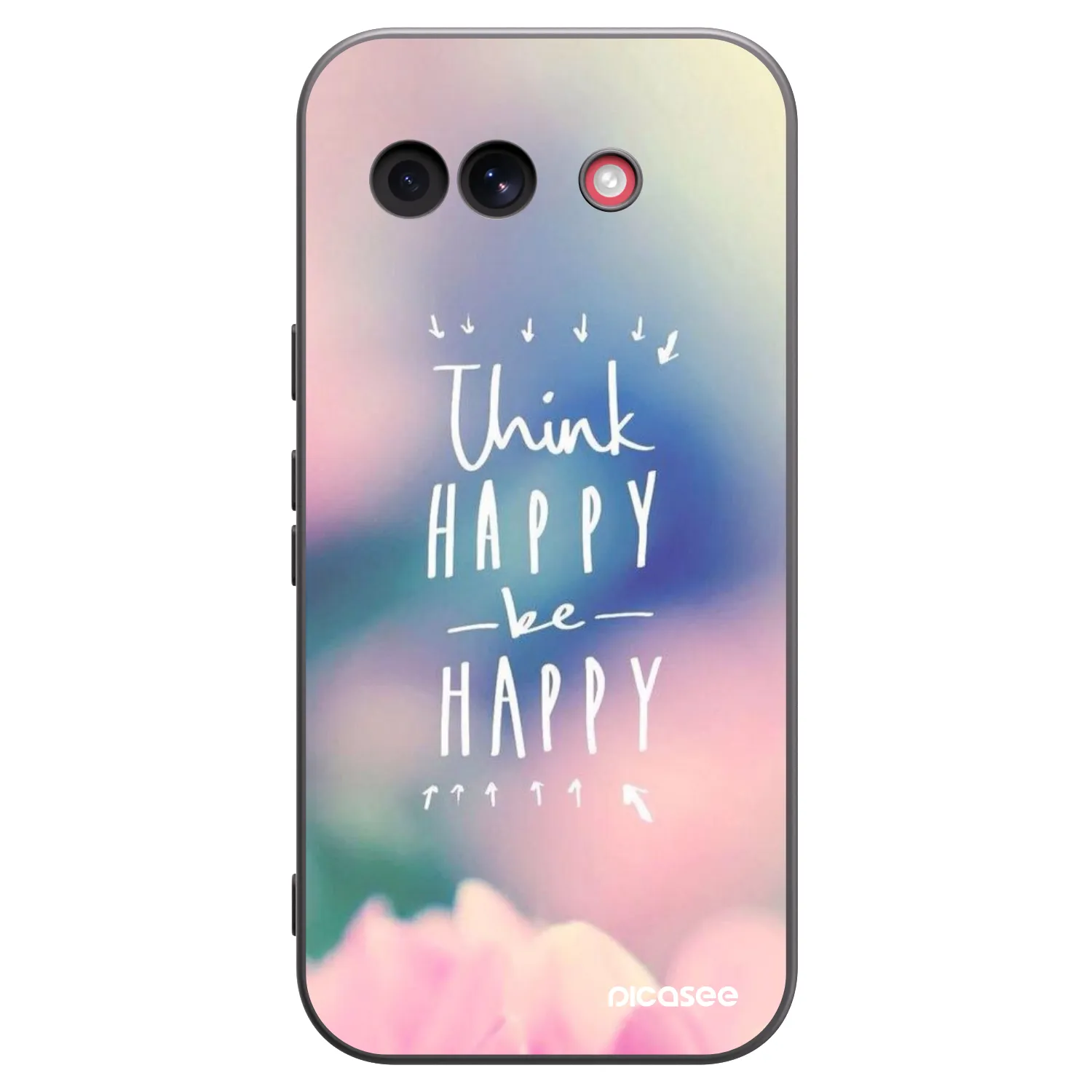 Picasee silikonový černý obal pro Google Pixel 10a - Mysli pozitivně!