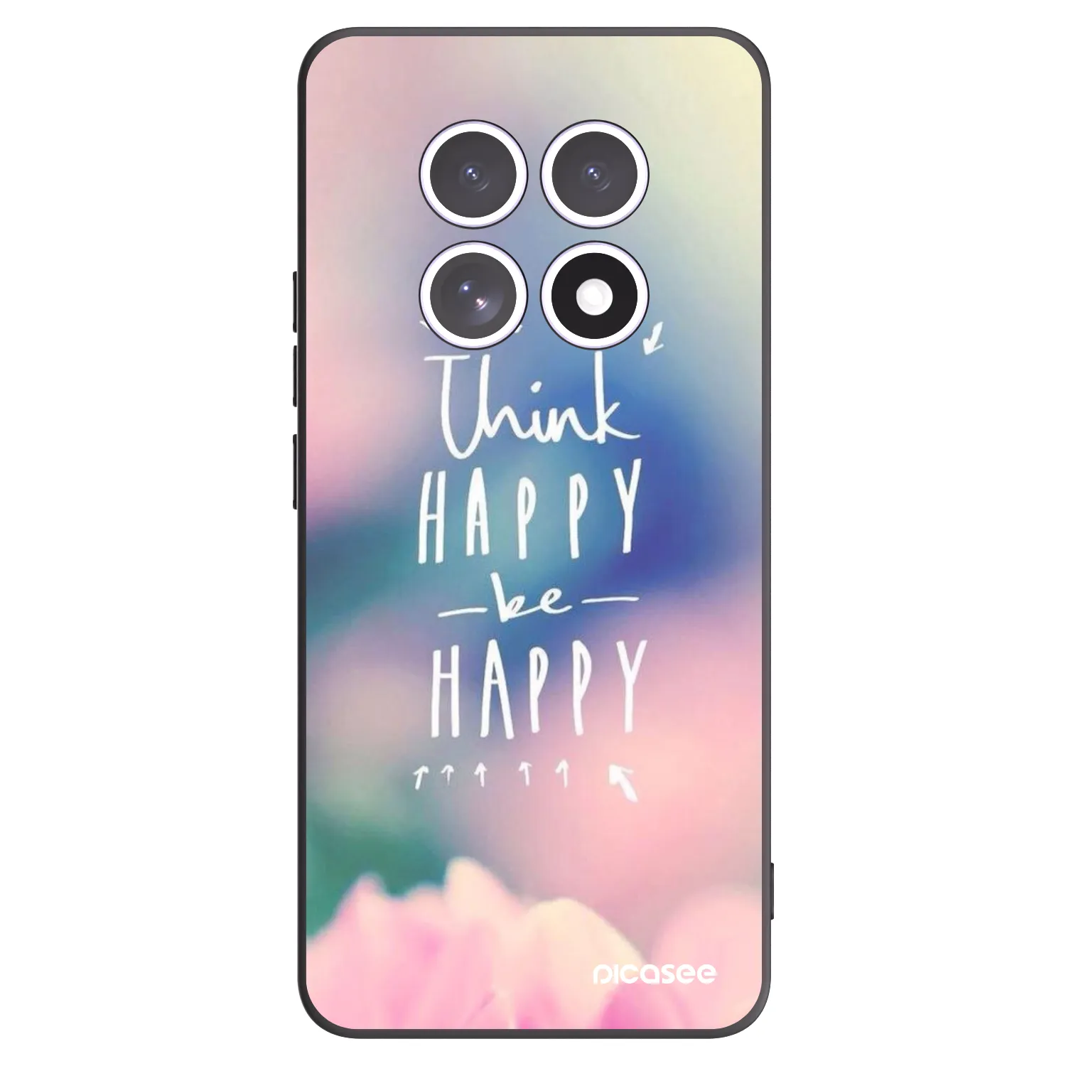 Picasee silikonový černý obal pro Xiaomi Redmi Note 15 5G - Mysli pozitivně!