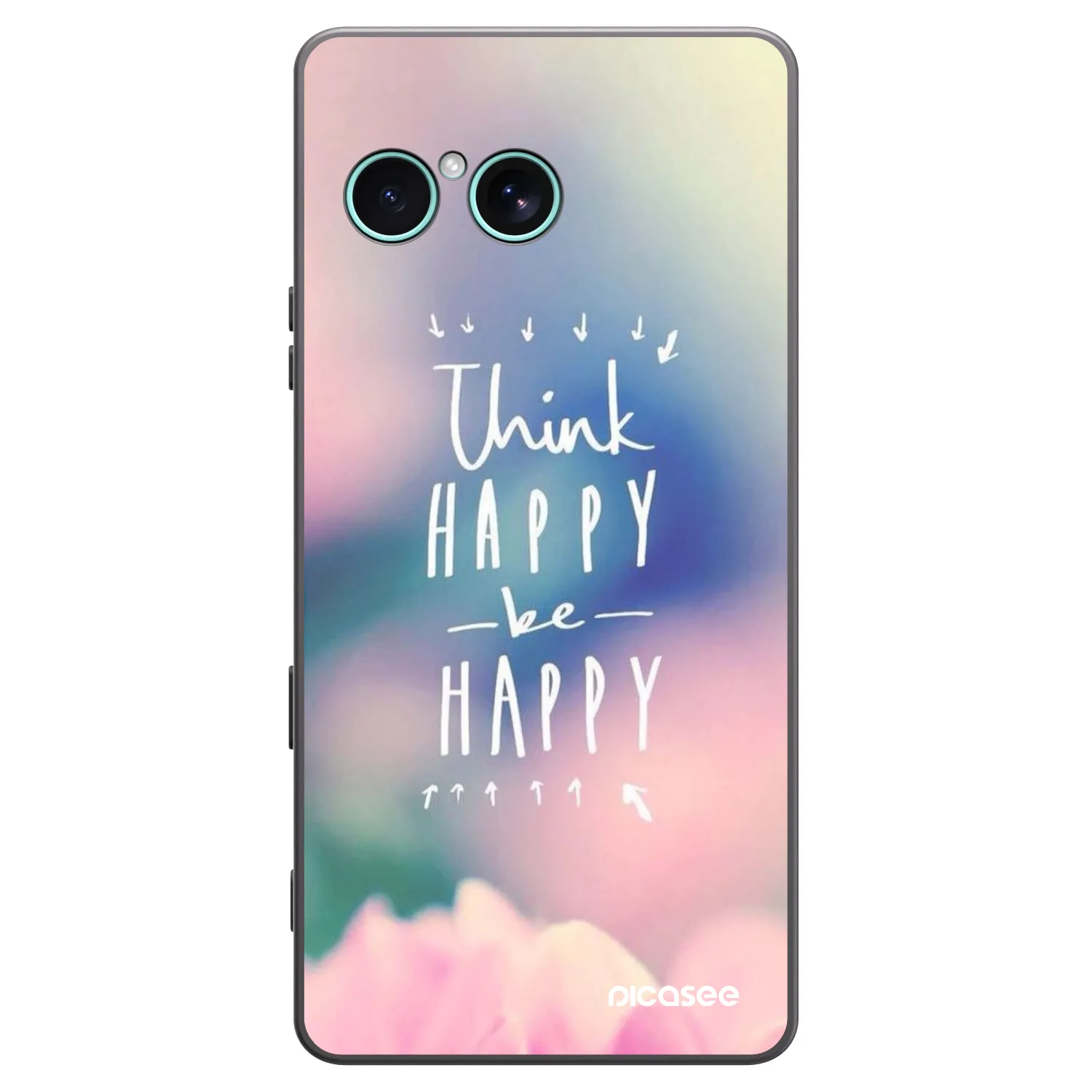 Picasee silikonový černý obal pro Sony Xperia 10 VII - Mysli pozitivně!