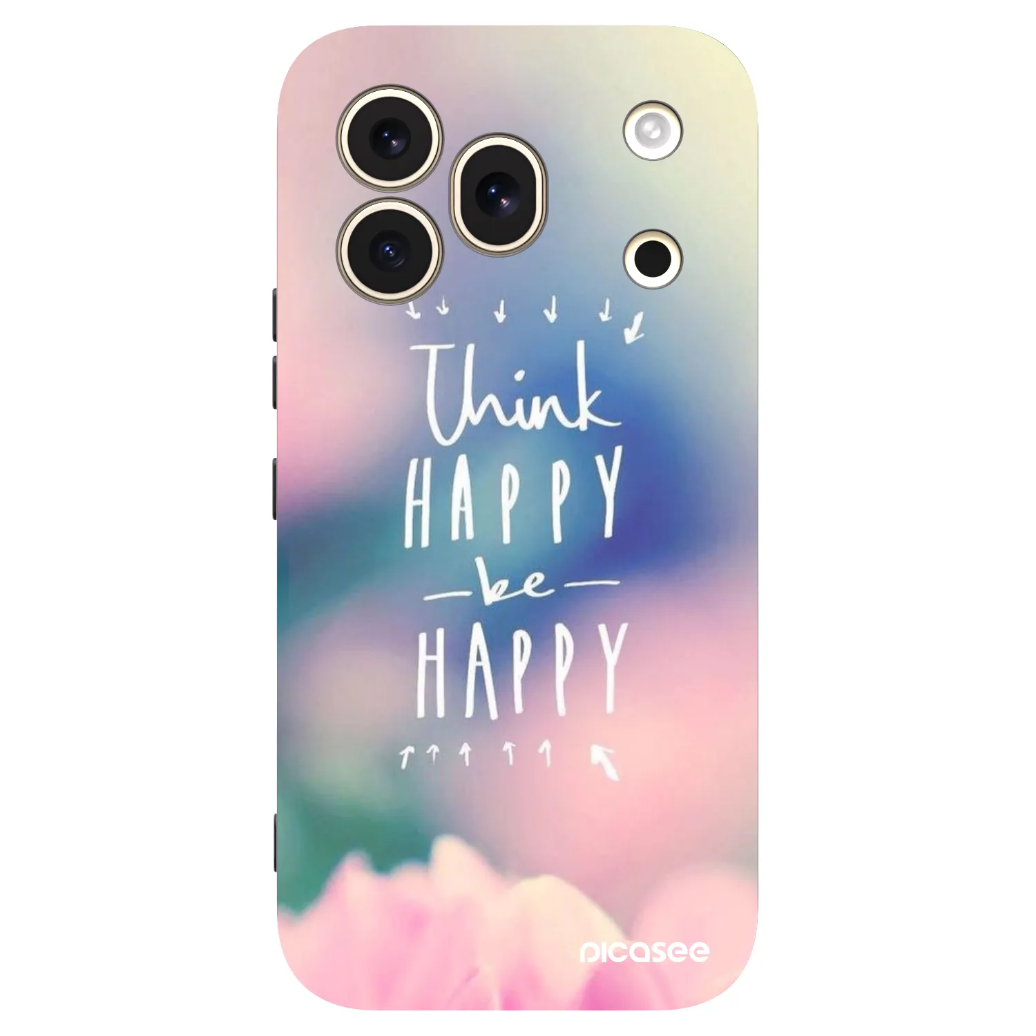 Picasee silikonový černý obal pro Honor 600 Pro - Mysli pozitivně!