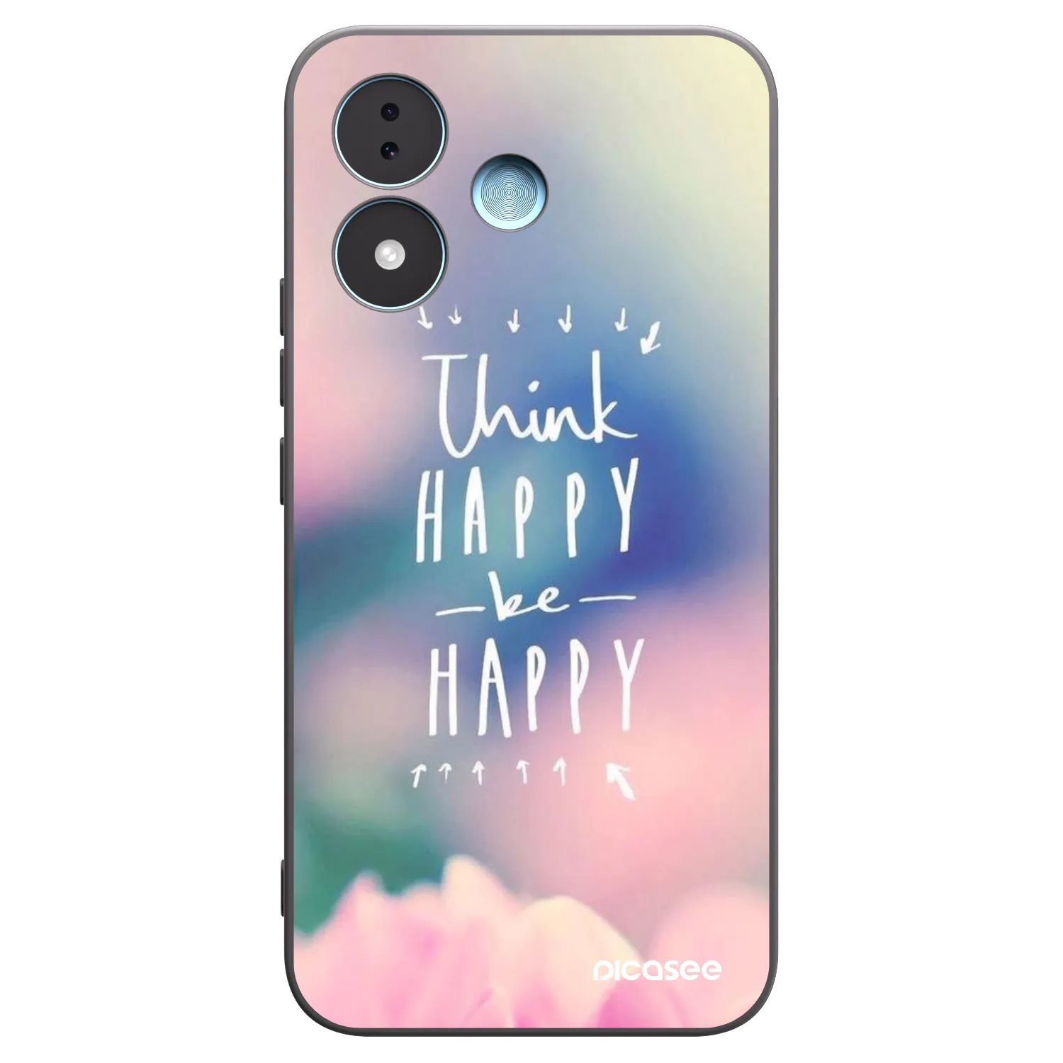 Picasee silikonový černý obal pro Xiaomi Redmi Note 17 5G - Mysli pozitivně!