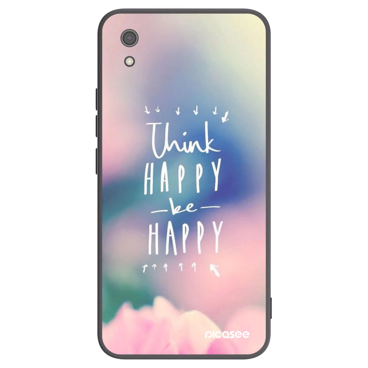 Picasee silikonový černý obal pro Xiaomi Redmi 7A - Mysli pozitivně!