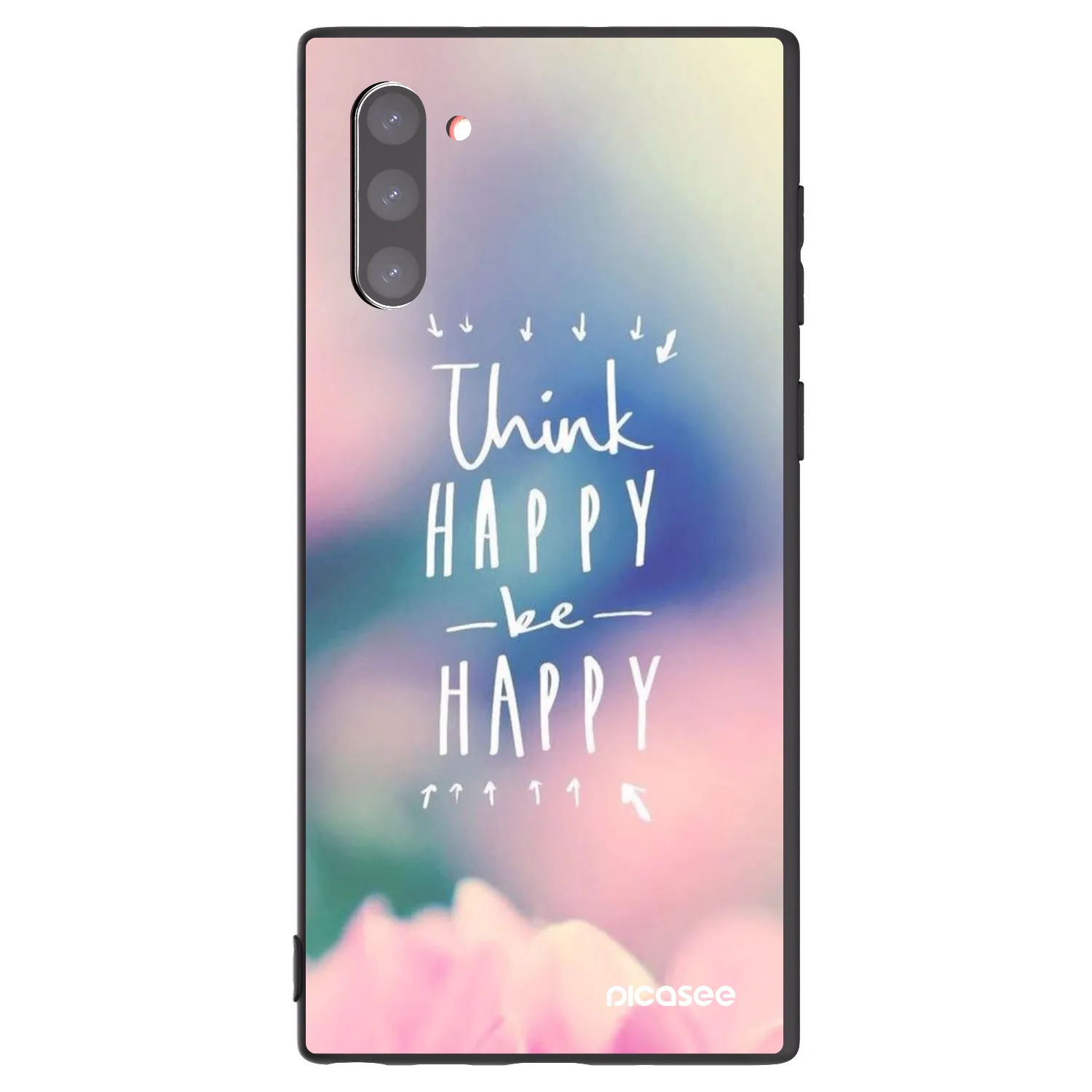 Picasee silikonový černý obal pro Samsung Galaxy Note 10 N970F - Mysli pozitivně!