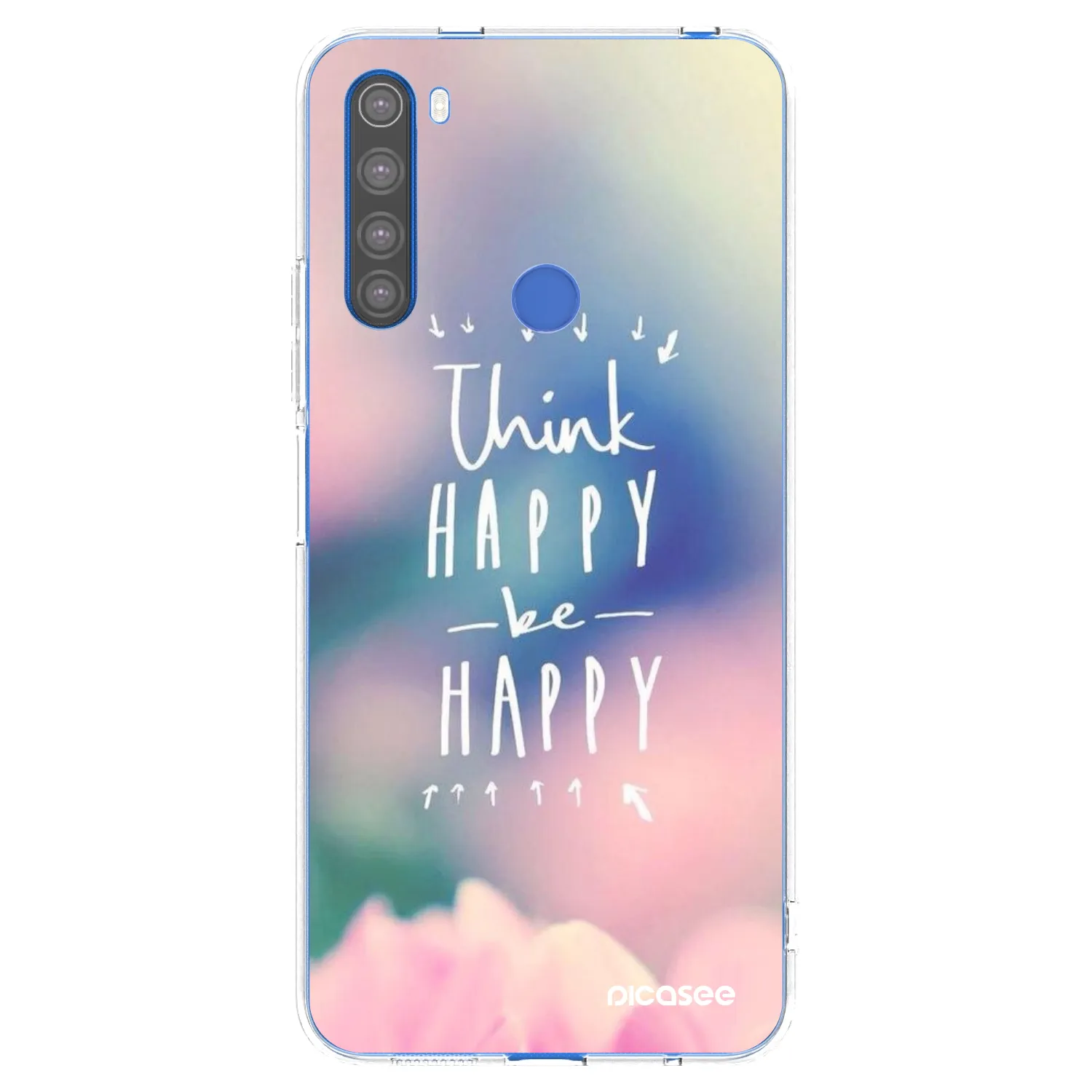 Picasee silikonový průhledný obal pro Xiaomi Redmi Note 8T - Mysli pozitivně!