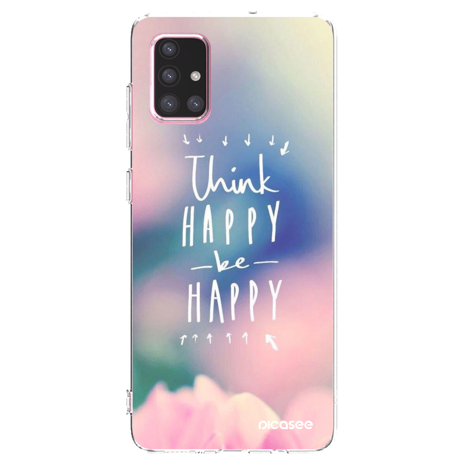 Picasee silikonový průhledný obal pro Samsung Galaxy A71 A715F - Mysli pozitivně!