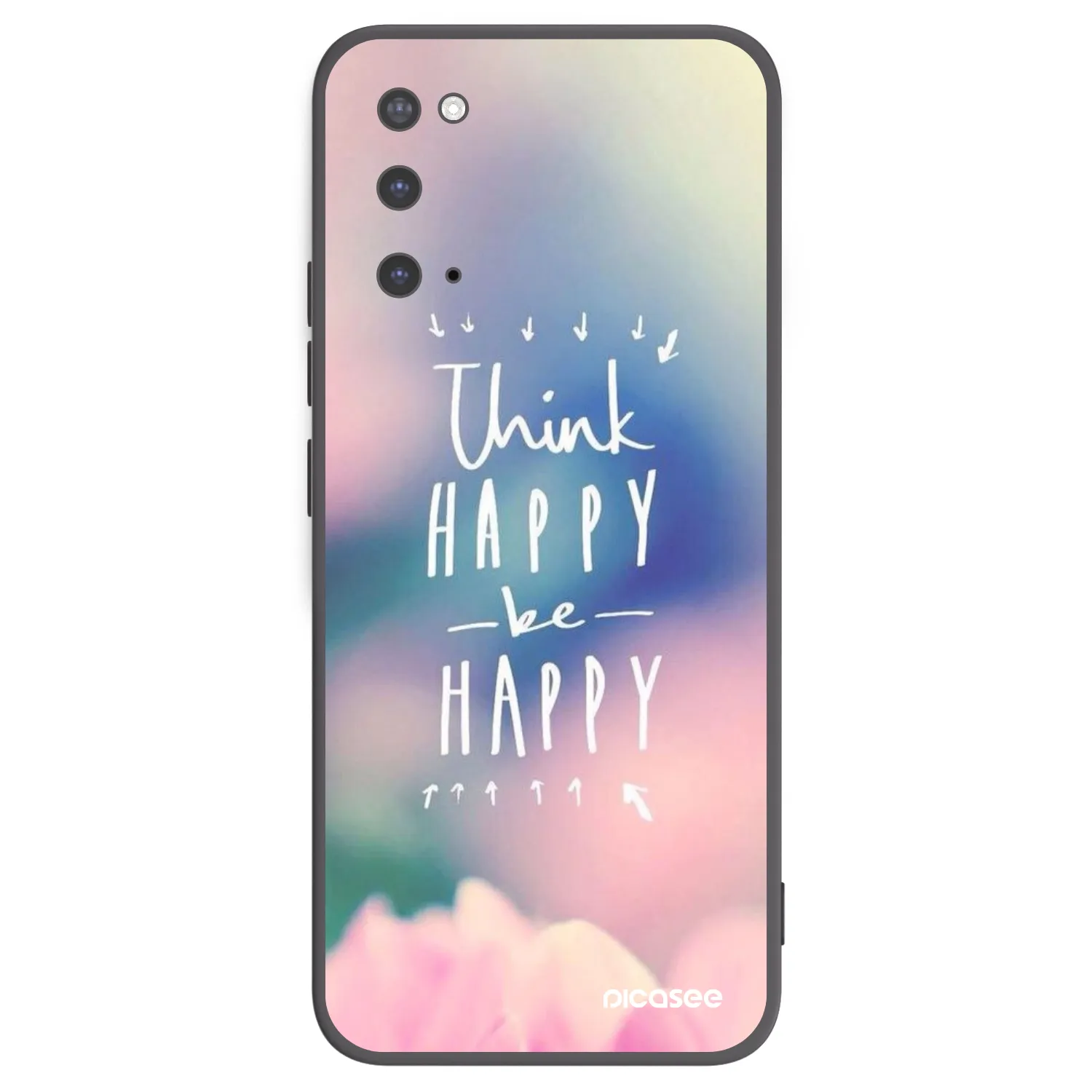 Picasee silikonový černý obal pro Samsung Galaxy S20 G980F - Mysli pozitivně!