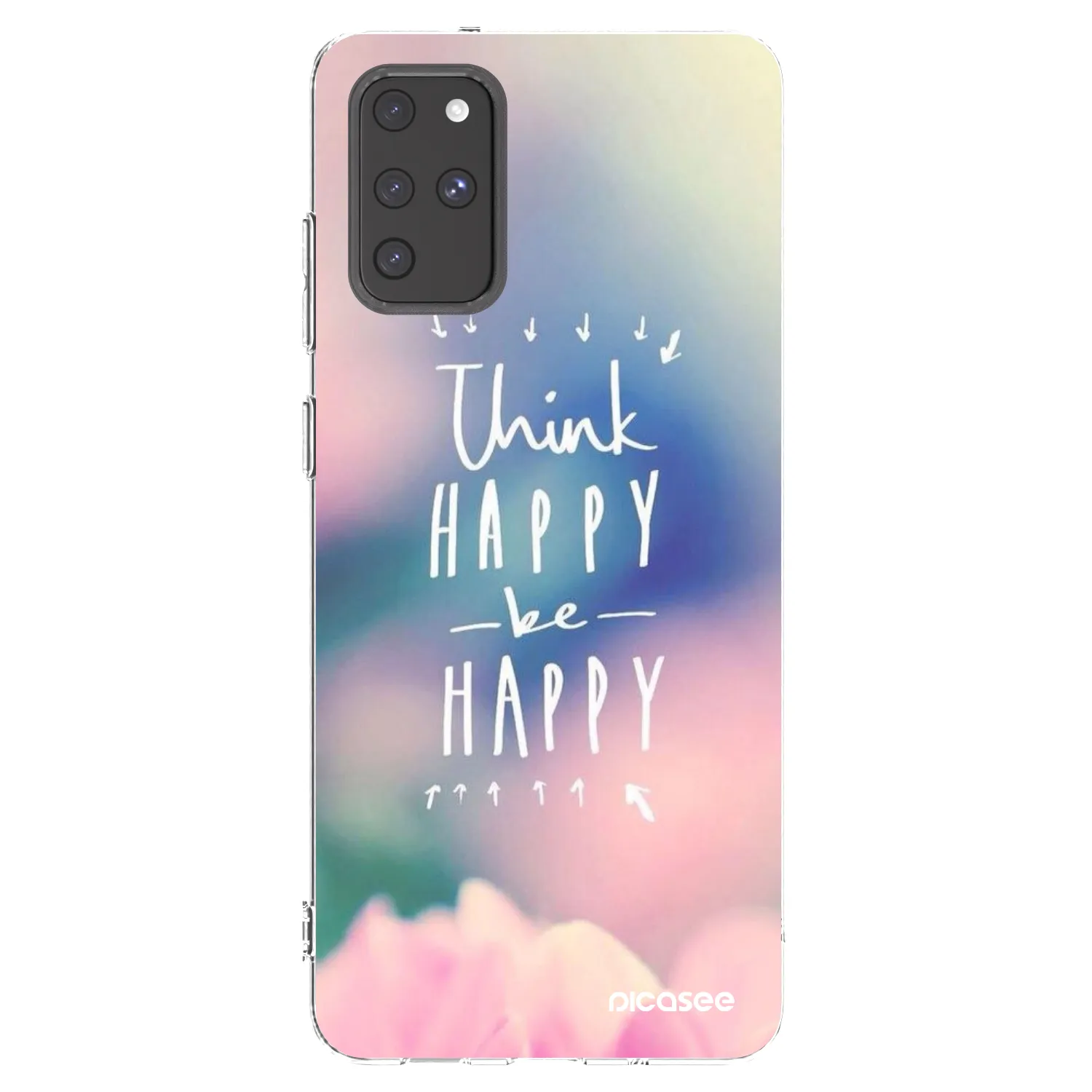 Picasee silikonový průhledný obal pro Samsung Galaxy S20+ G985F - Mysli pozitivně!
