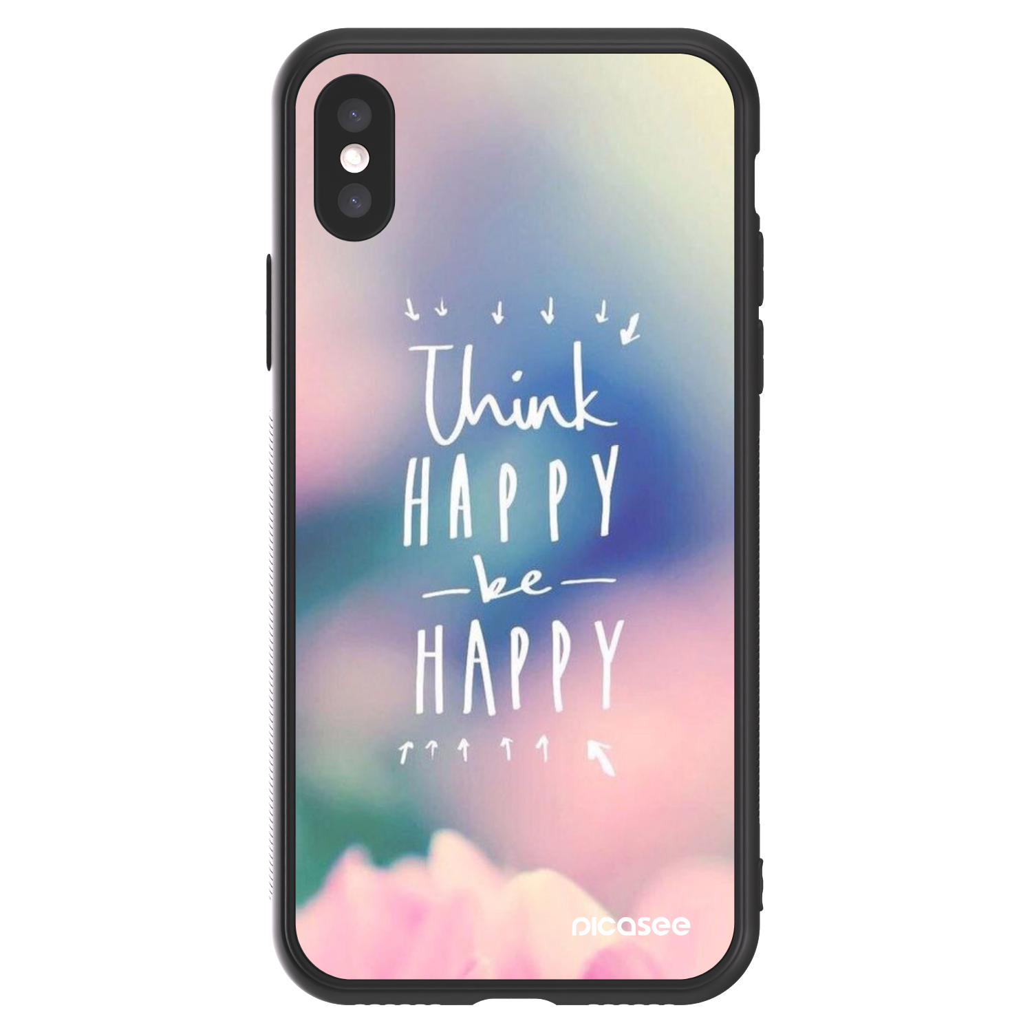Picasee ULTIMATE CASE pro Apple iPhone X/XS - Mysli pozitivně!