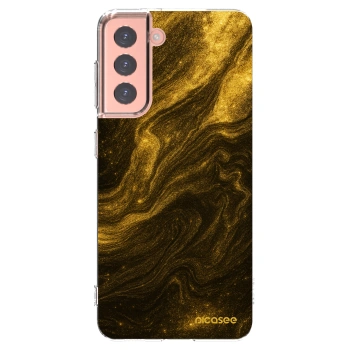 Picasee silikonový průhledný obal pro Samsung Galaxy S21 5G G991B - Černá