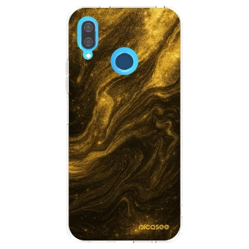 Picasee silikonový průhledný obal pro Huawei P20 Lite - Černá