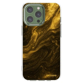 Picasee silikonový průhledný obal pro Apple iPhone 13 Pro - Černá