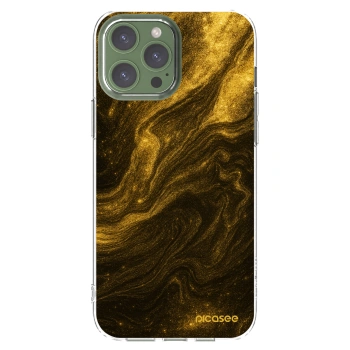 Picasee silikonový průhledný obal pro Apple iPhone 13 Pro Max - Černá