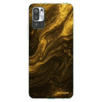 Picasee silikonový průhledný obal pro Xiaomi Redmi Note 10 5G - Černá