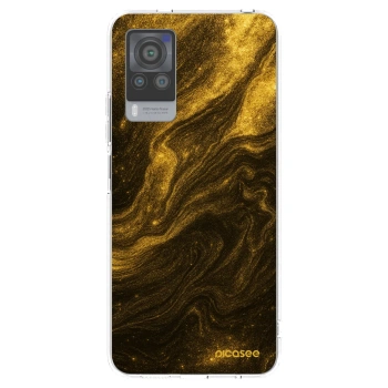 Picasee silikonový průhledný obal pro Vivo X60 Pro 5G - Černá