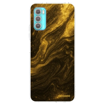 Picasee silikonový průhledný obal pro Motorola Moto G60 - Černá