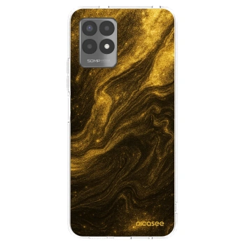 Picasee silikonový průhledný obal pro Realme 8i - Černá